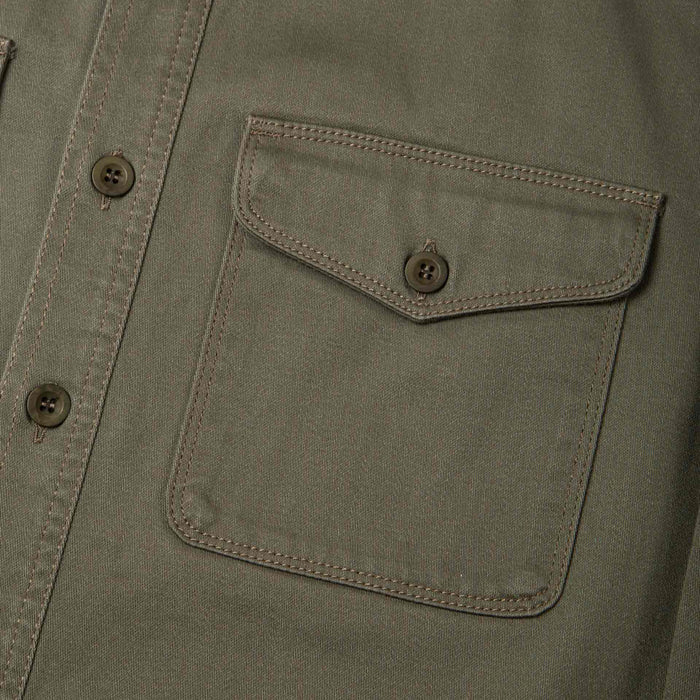 BWS-04 SCOUT OVERSHIRT 9.5 oz. olive green military sateen