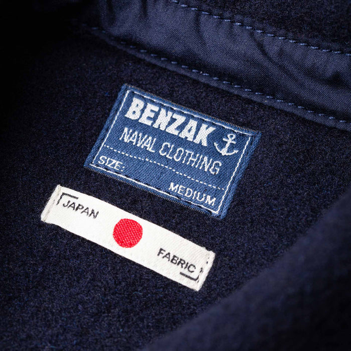 BWS-05 CPO OVERSHIRT 14 oz. dark navy wool mosser