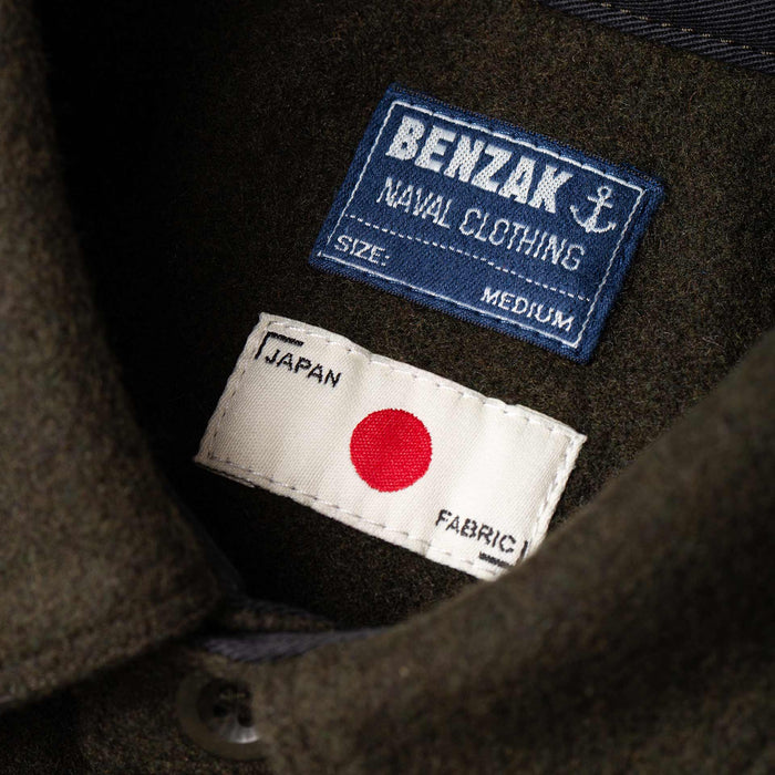 BWS-05 CPO OVERSHIRT 14 oz. forest green wool mosser