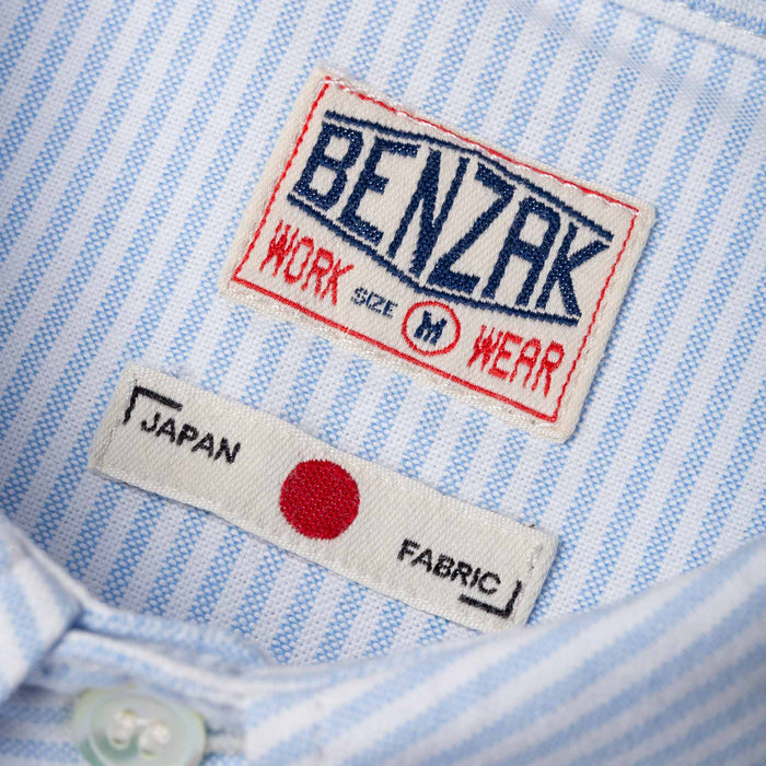BWS-06 WORKER SHIRT 6 oz. blue & white striped oxford