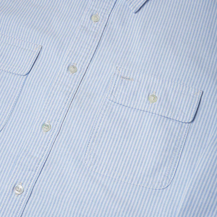 BWS-06 WORKER SHIRT 6 oz. blue & white striped oxford