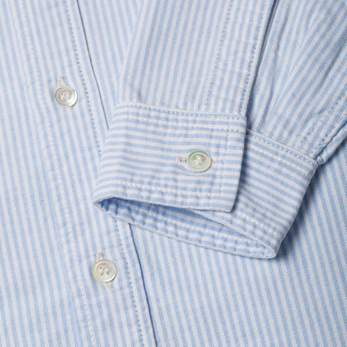 BWS-06 WORKER SHIRT 6 oz. blue & white striped oxford
