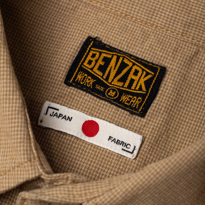 BWS-06 WORKER SHIRT 6 oz. brown houndstooth
