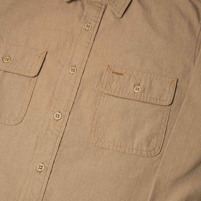 BWS-06 WORKER SHIRT 6 oz. brown houndstooth