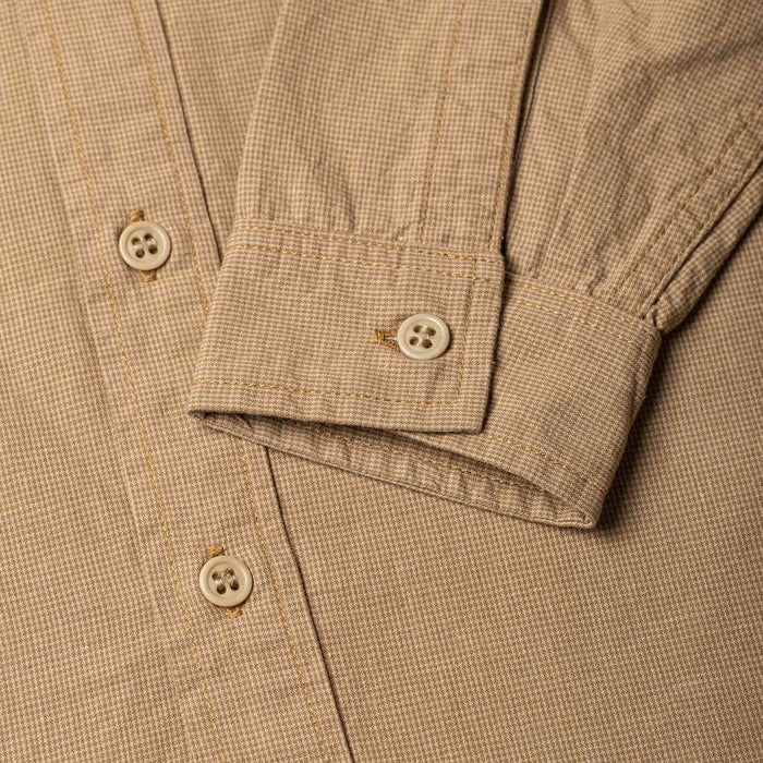 BWS-06 WORKER SHIRT 6 oz. brown houndstooth
