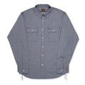 BWS-06 WORKER SHIRT 6 oz. navy houndstooth