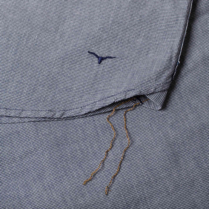 BWS-06 WORKER SHIRT 6 oz. navy houndstooth