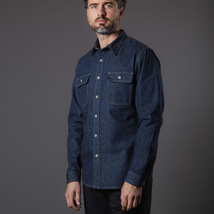 BWS-06 WORKER SHIRT 9.5 oz. union denim