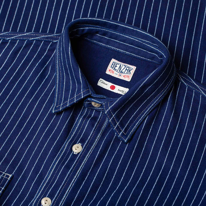 BWS-07 SERVICEMAN SHIRT 11.5 oz. indigo wabash selvedge twill