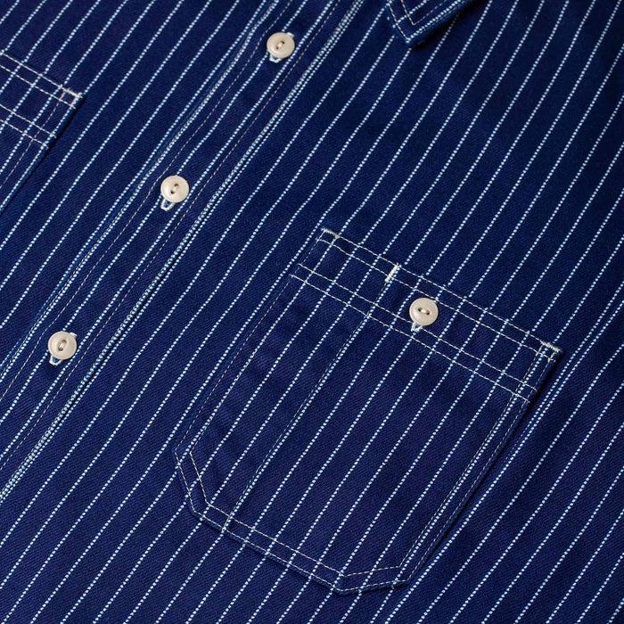 BWS-07 SERVICEMAN SHIRT 11.5 oz. indigo wabash selvedge twill