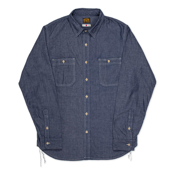 BWS-07 SERVICEMAN SHIRT 5 oz. dark indigo chambray
