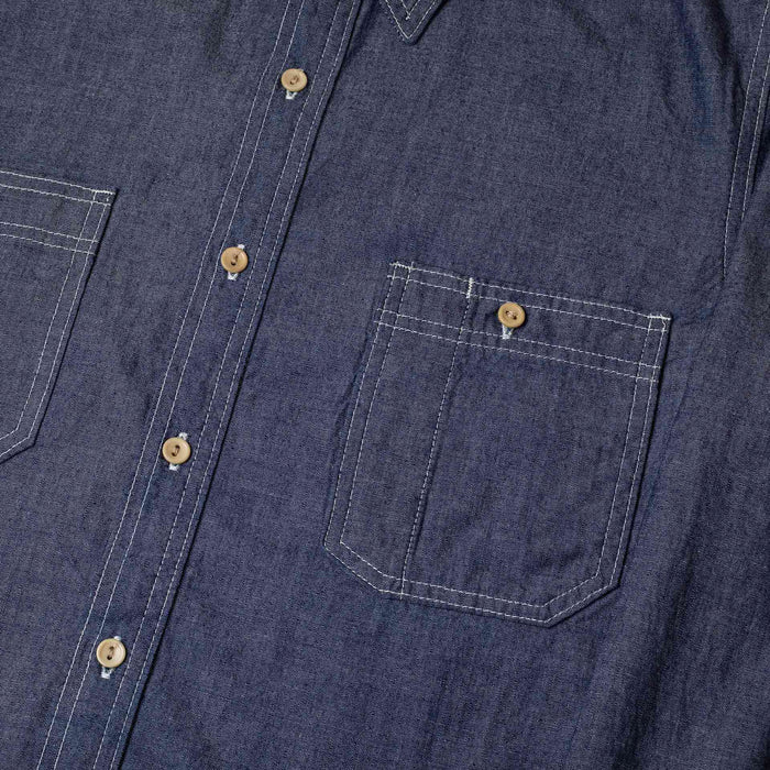 BWS-07 SERVICEMAN SHIRT 5 oz. dark indigo chambray