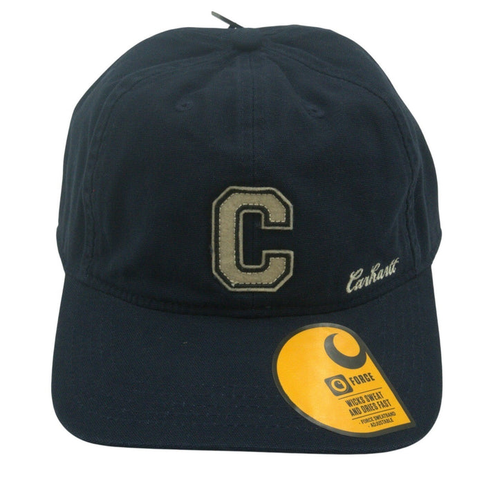 Carhartt embroidered "C" logo adjustable unisex hat with sweatband, OSFM size, in neutral color, new with tags.