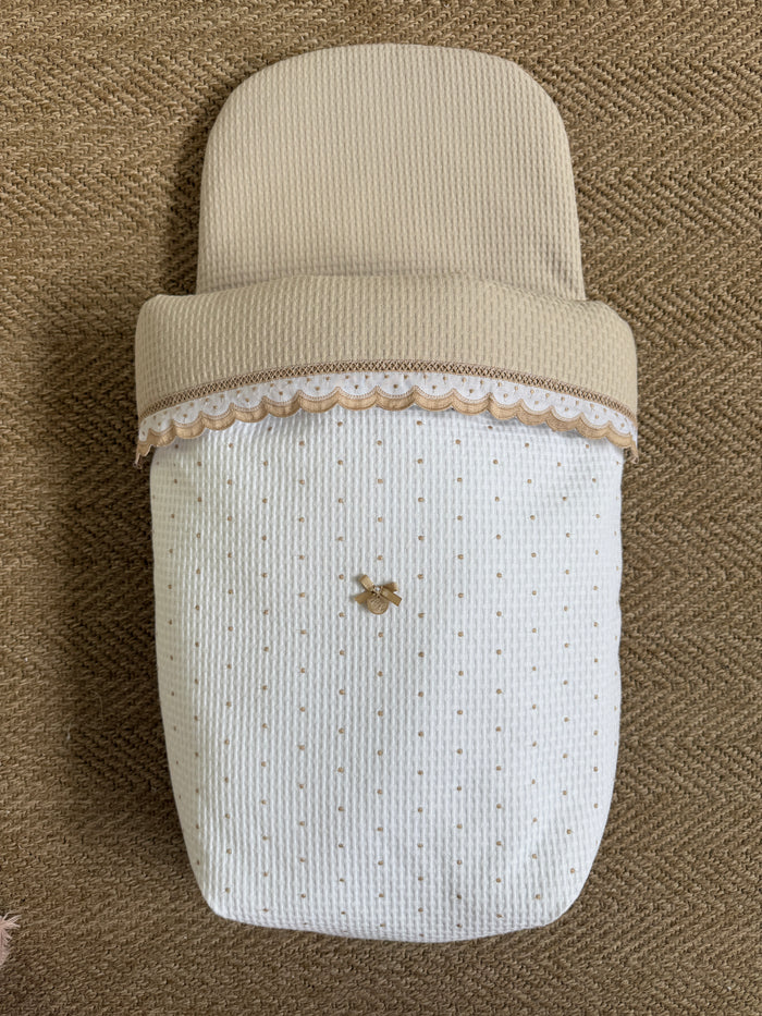 Carry Cot Dots Beige