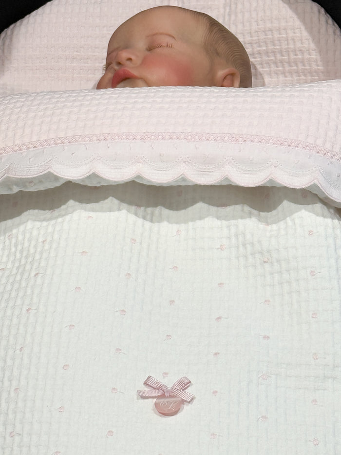 Carry Cot Dots Pink