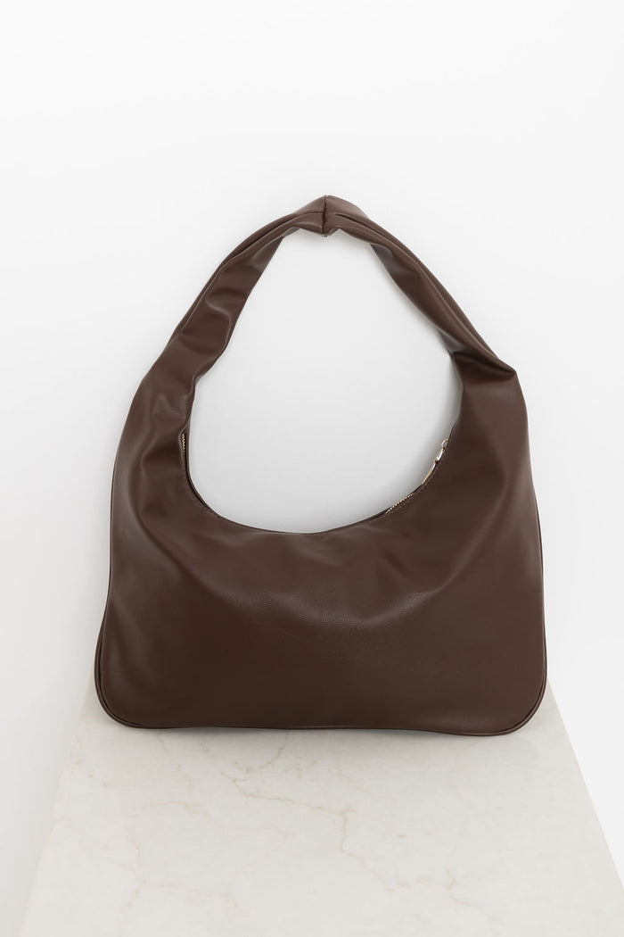 Carter Shoulder Bag - Chocolate Brown - The Self Styler