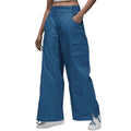 Jordan Chicago Cargo Pants DZ3349-457 in blue, women's medium size, showing the relaxed fit and multiple cargo pockets.