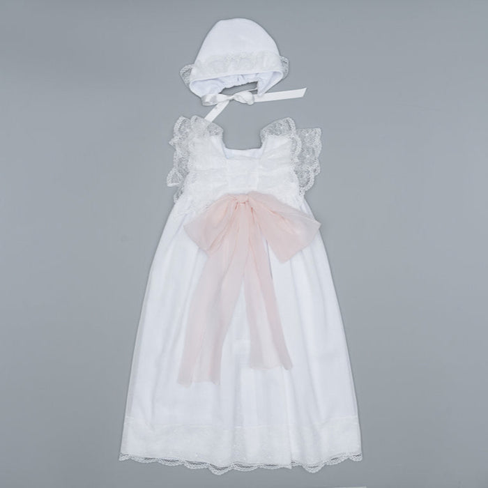 Christening Gown Bow- 2pc