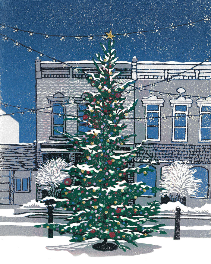 Christmas on Main Reproduction Print