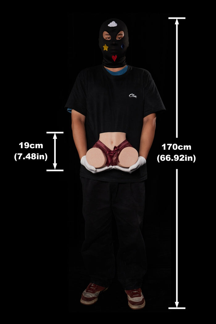 ⭐️CLM Pro⭐️ 20cm/0ft8 Real Skin Texture Silicone Butt Torso Sex Doll - PW-A45