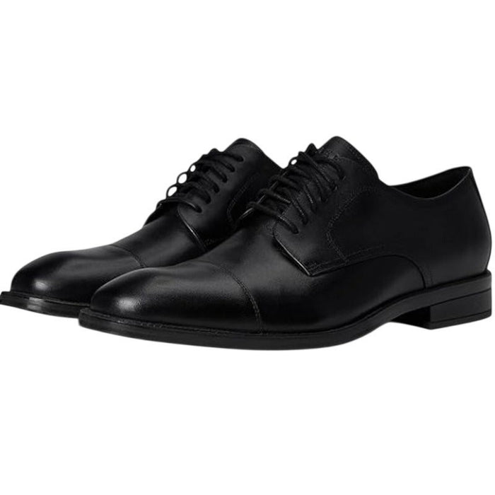 Cole Haan Modern Essentials Cap Oxford men's flats in size 11M, new in box, with sleek black leather and classic design.