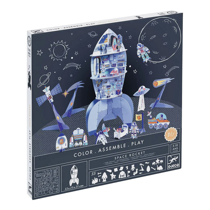 Colour Assemble Play Rocket Ship
