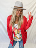 Coral Lola Cardigan
