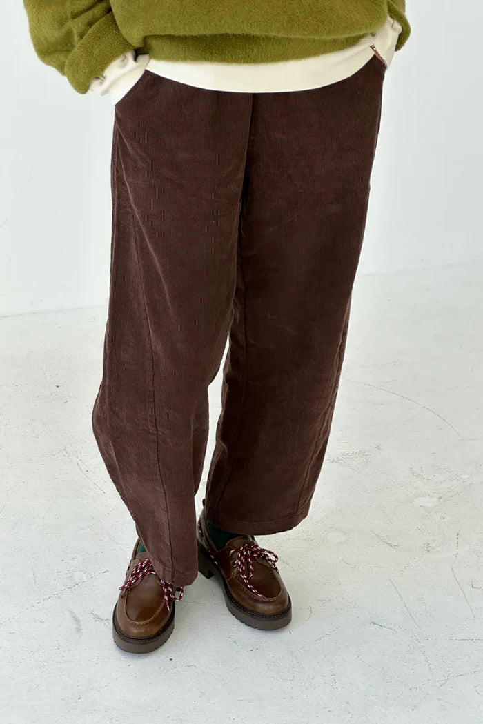 Corduroy Arc Pants / Choc