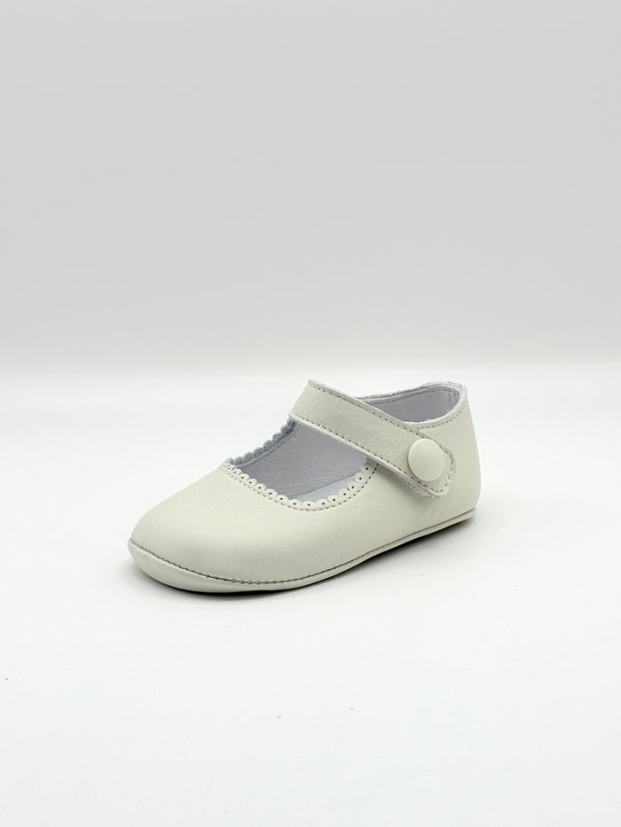 Crib Shoe Mary Jane Button Porcelain