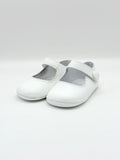 Crib Shoe Mary Jane Button White
