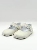 Crib Shoe Mary Jane Flor Ivory