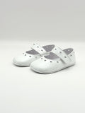 Crib Shoe Mary Jane Hearts Pearl White