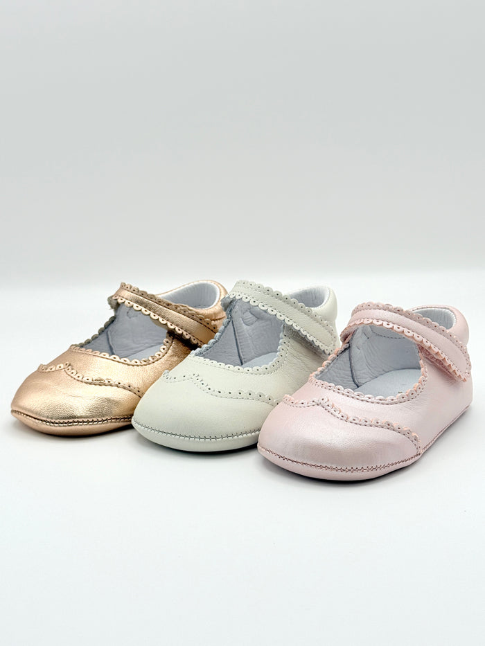 Crib Shoe Mary Jane Rubi Napa Ivory
