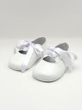 Crib Shoe Mary Jane Silk White