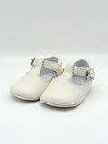 Crib Shoe T-Strap Napa Ivory
