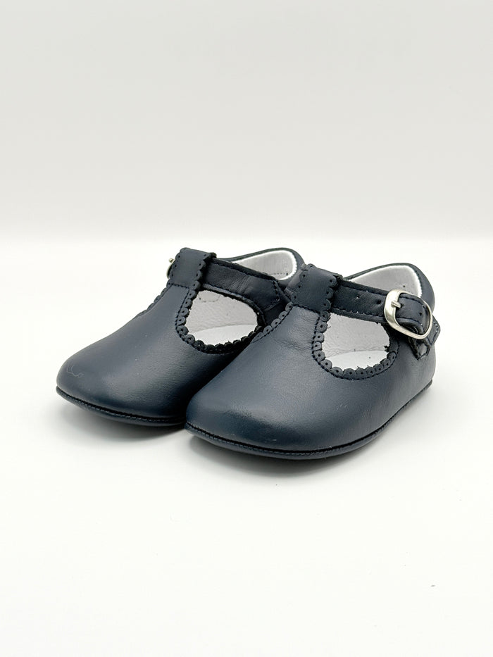 Crib Shoe T-Strap Napa Navy