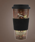 Disposable cups in khaki color