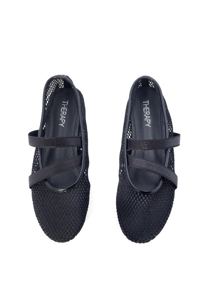 District Mesh Ballet Flats - Black