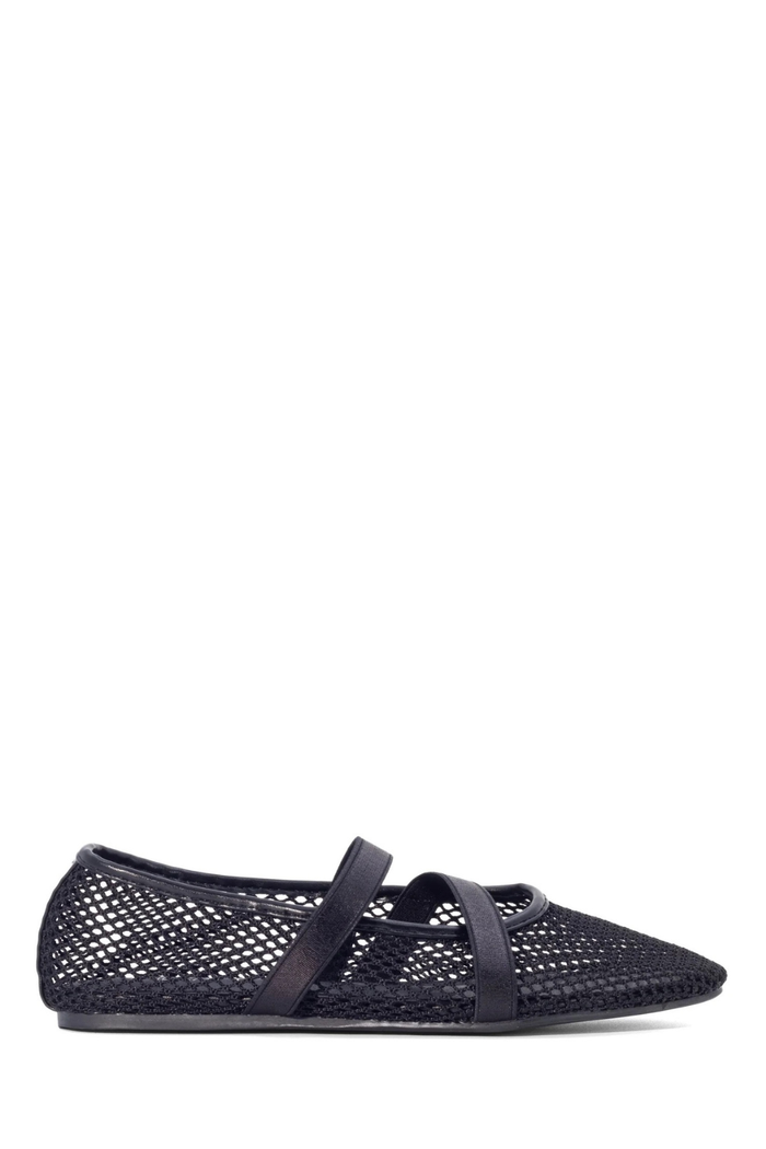 District Mesh Ballet Flats - Black
