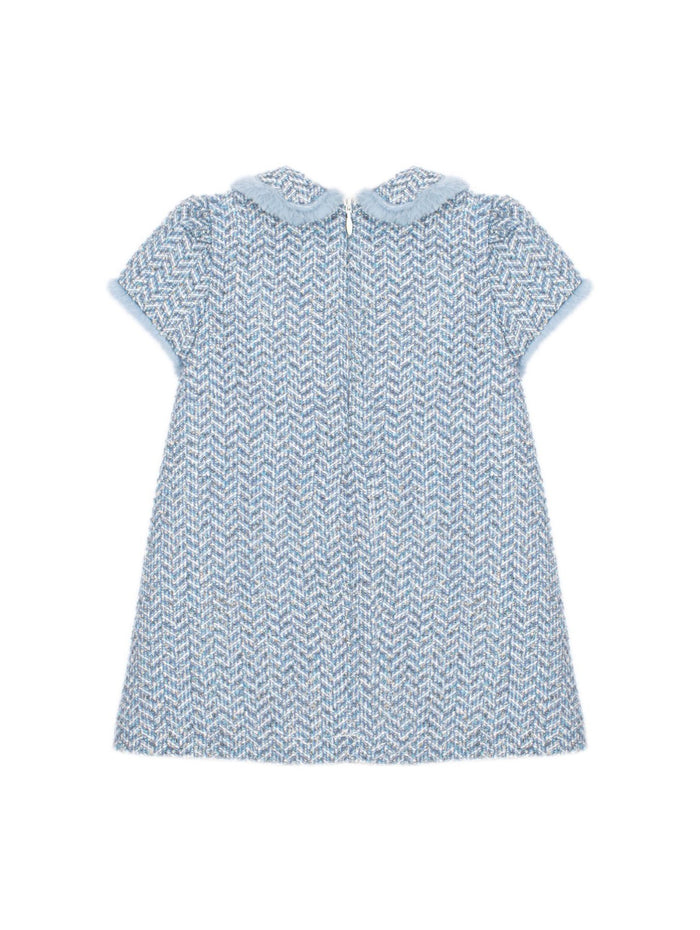 Dress 'Blue Tweed' Fluff