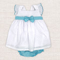 Dress 'Checkered Fun' Turquoise