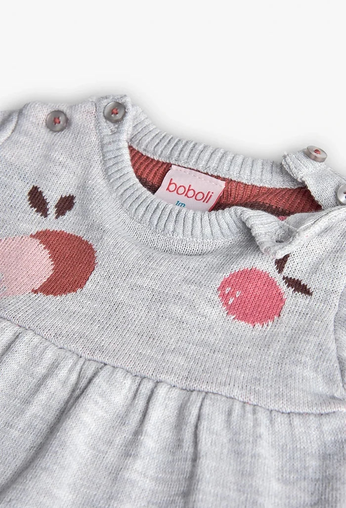 Dress Grey Fruits