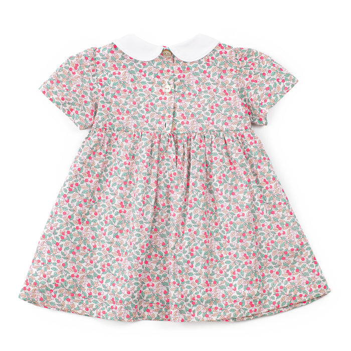 Floral patterned dress on a white background
