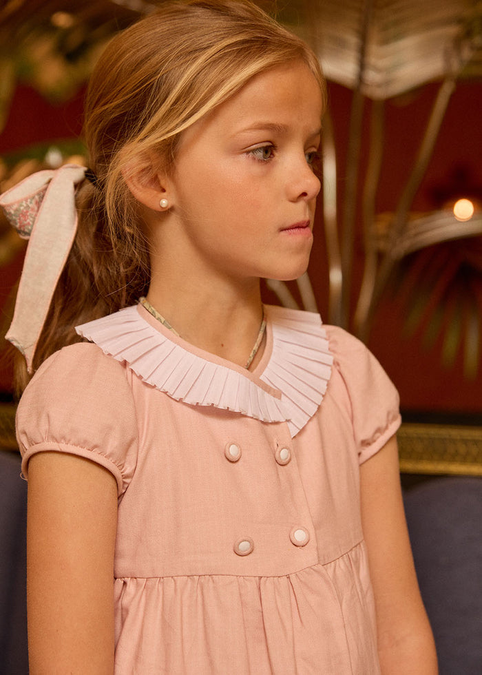 Dress 'Quatre' Pink Frill