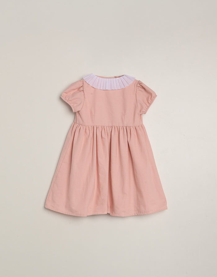 Dress 'Quatre' Pink Frill