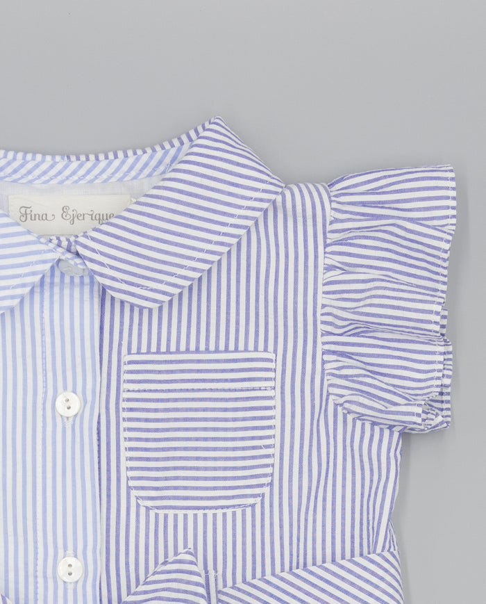 Dress 'Seersucker Blue'