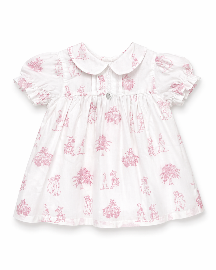 Dress 'Toile de Jouy' Pink