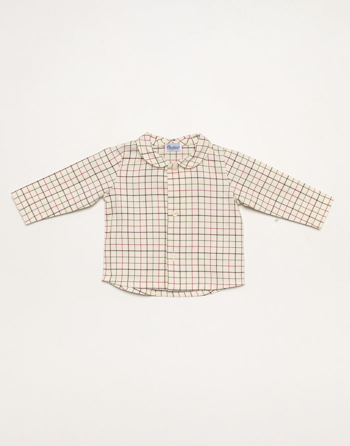 Dungaree Set 'Cuadros Granate'