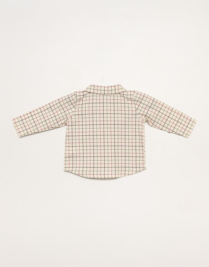Dungaree Set 'Cuadros Granate'