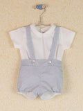 Dungaree Set Flores Azul